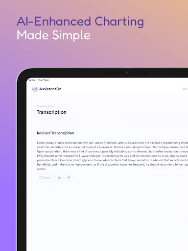Assistant Dr. – Medical Scribe: Transcrição Médica por IA - Screenshot 13