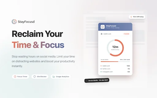 StayFocusd: Bloqueador de Sites e Foco para Chrome – Download Grátis - Screenshot 1