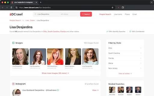 IDCrawl Name Linker: Descubra perfis e identifique nomes na web - Screenshot 2