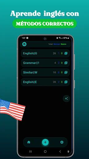 Baixar QuickCard AI: Aprenda Inglês de Forma Rápida e Eficaz - Screenshot 1