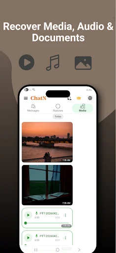Recuperar Mensagens Apagadas – ChatN: Recupere Chats e Status Agora - Screenshot 3