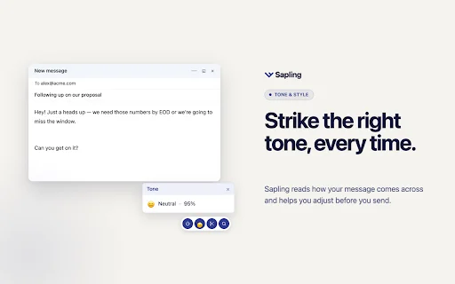Sapling Grammar Checker: Melhore Sua Escrita com IA Avançada - Screenshot 4
