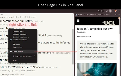 Split Screen in Tab: Multitarefa e Produtividade no Navegador - Screenshot 3