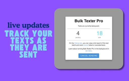 Bulk Texter Pro: Envio de SMS em Massa e Personalizado - Screenshot 4