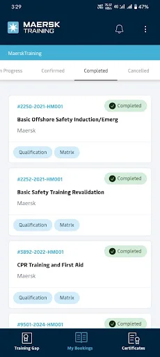 Baixe Maersk Training TMS: Gerencie seu Treinamento Profissional - Screenshot 5
