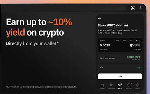 Xverse: Carteira Bitcoin Segura e Completa – Baixe Agora - Screenshot 3