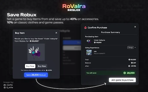 RoValra Roblox: Extensão Gratuita com Seletor de Região e Mais - Screenshot 2