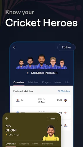 Baixar CREX – Placar de Críquete ao Vivo e Notícias em Tempo Real - Screenshot 8