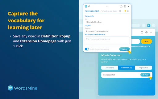 WordsMine: Expanda seu Vocabulário e Aprenda Idiomas Facilmente - Screenshot 4