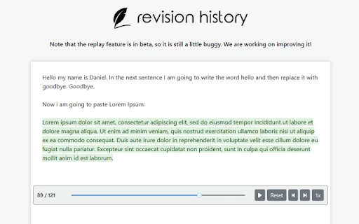Revision History: Acompanhe o Processo de Escrita no Google Docs - Screenshot 3