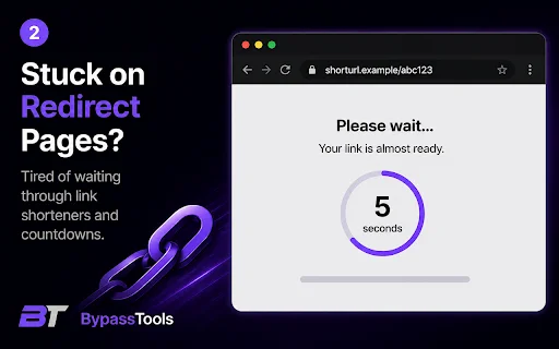 Bypass Tools Helper: Navegue Mais Rápido e Sem Redirecionamentos - Screenshot 2