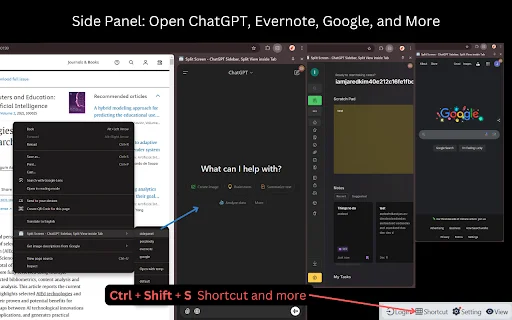 Split Screen in Tab: Multitarefa e Produtividade no Navegador - Screenshot 4