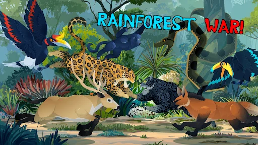 Baixar Tiger Fights Lion: Forest War – O Duelo Épico na Floresta - Screenshot 1